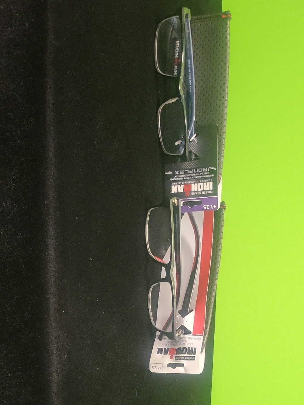 IRON MAN - Reading Glasses Duo with Case - Black and Navy +1.25